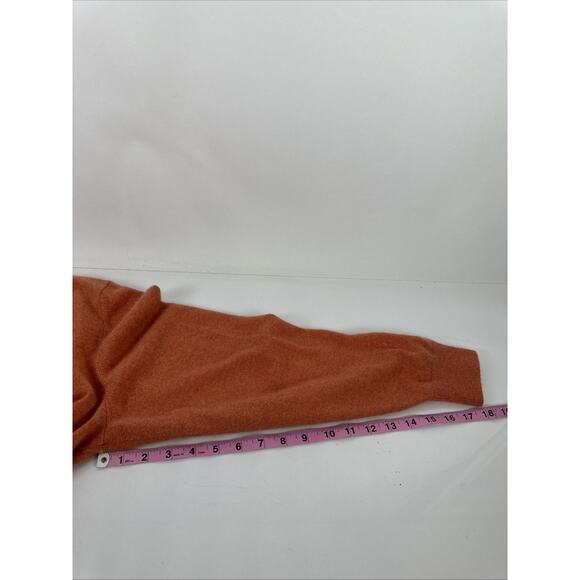 Peter Millar Sweater Mens Large Orange 100% Cashmere Pullover V Neck Soft Knit - Picture 7 of 8